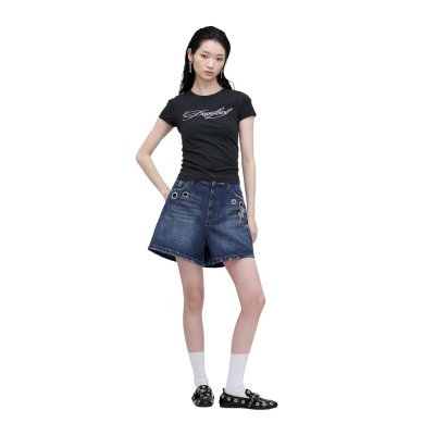 THE GROMMET DENIM GROMMET DENIM SHORTS